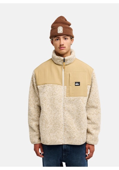 Quiksilver Shallow Water Fz Bej Dik Yaka Regular Fit Erkek Polar Sweatshırt Çok Renkli