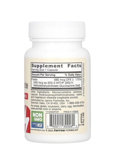 Methyl Folate Extra Strenght 400 Mcg 60 Veggie Kapsül