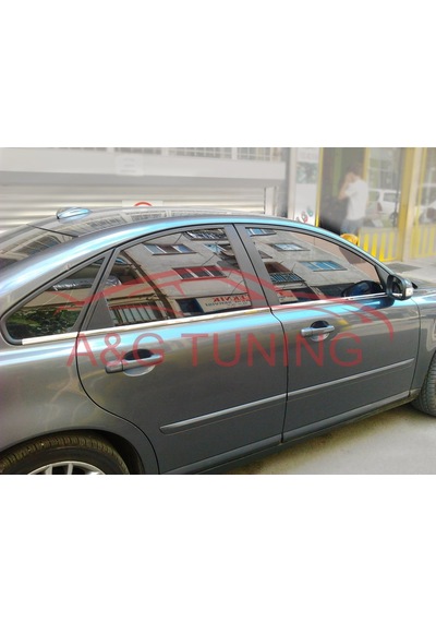 Volvo S40 Krom Cam Çıtası Takımı 2005-2012 6Prç Paslanmaz Çelik N11.4407