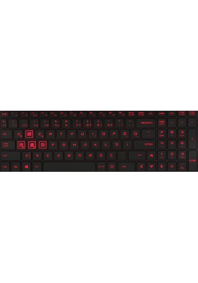 Monster Abra A5 V8.1.1 Klavye Işıklı Kırmızı Tuş