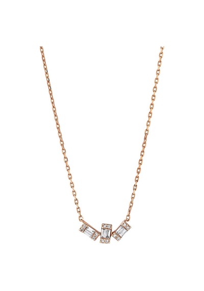 0.15 Karat Baget Pırlanta Kolye 26436931