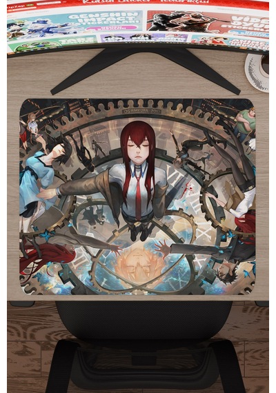 Steins Gate Kaymaz Dikişli Kauçuk Oyuncu Mousepad V5 - 48x40 Xl Gaming Mouse Pad Fare Altlığı