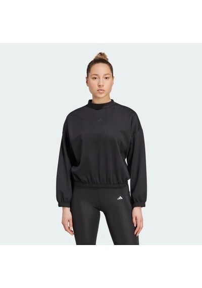 Adidas Yoga Essentials Cover-up Kadın Sweatshirt Jm4488 Siyah