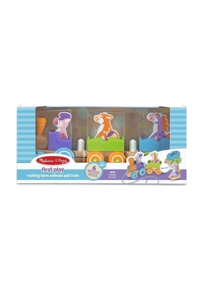 Melissa&Doug Sallanan Çiftlik Hayvanları Çek Çek Tren MD004608