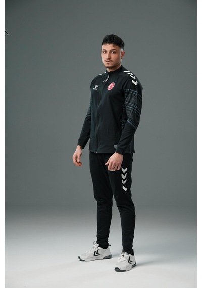 Hummel Milli Takım Line Kamp Eşofman Üstü Siyah