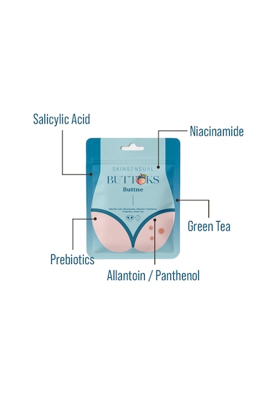 Skin Sensual Buttoks Buttne Vücut Maskesi | Vücut Sivilceleri ve Pürüzlere Karşı | 2 Parça