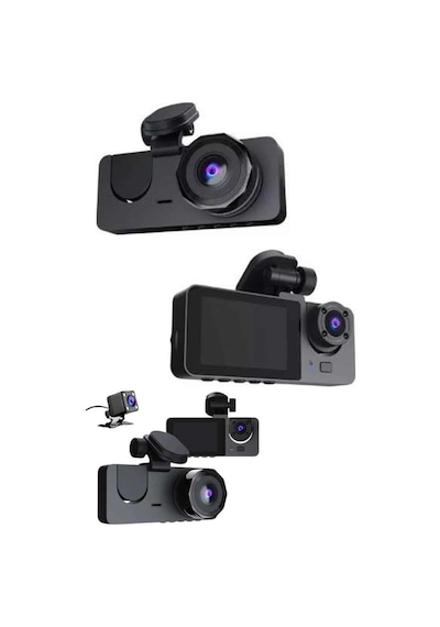 Yol Kayıt Araç Kamerası Hd Dvr 3 Kameralı 2.0in Ekranlı Ön İç Arka 38333927