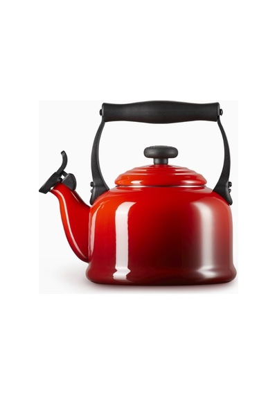 Le Creuset Geleneksel Islık Çalan Emaye Kaplı Çaydanlık, 2.1l Çaydanlıklar Kırmızı