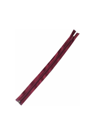 Angel Çanta Aksesuar Koyu Bordo Renk 40 Cm Plastik Diş Fermuar Fd8