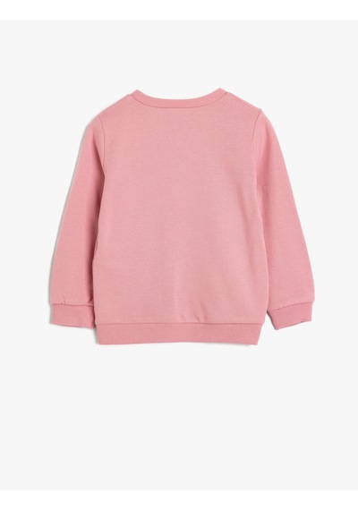 Koton Sweatshirt Balerin Baskılı Sim Detaylı Bisiklet Yaka Uzun Kollu Pembe 5wmg10062ak Gülkurusu Koton Sweatshirt Balerin Baskılı Sim Detaylı Bisiklet Yaka Uzun Kollu Pembe 5wmg10062ak Gülkurusu
