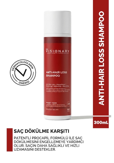 The Visionary Procapil, Keratin Ve Biotin İçeren Saç Dökülme Karşıtı Şampuan 300 Ml Dökülen