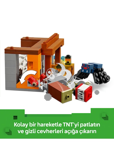 LEGO® Minecraft® Armadillo Maden Keşfi 21269 - 8 Yaş ve Üzeri Macera Oyunları Seven Çocuklar için Yaratıcı Oyuncak Yapım Seti (247 Parça)