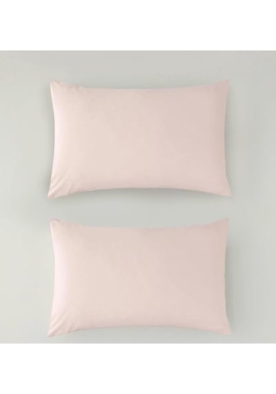 50x70cm 2adet %100 Cotton Yastık Kılıfı Pembe