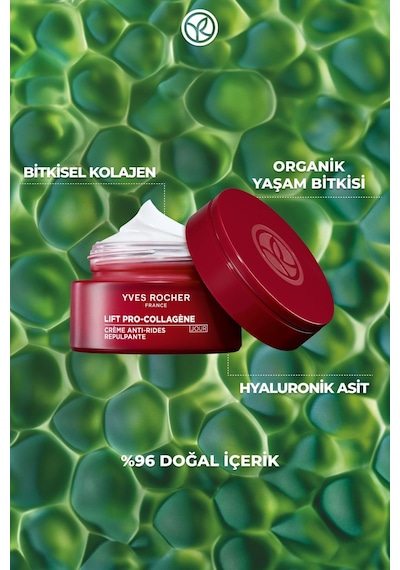 Kırışıklık Görünümünü Azaltıcı, Sıkılaştırıcı Ve Dolgunlaştırıcı Bitkisel Kolajen Gündüz Kremi 50ml