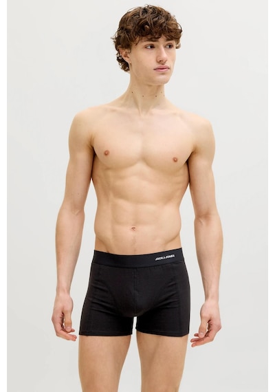 Jack & Jones Jacgabrıel Bambu Kumaş 3 Lü Erkek Boxer Seti Siyah