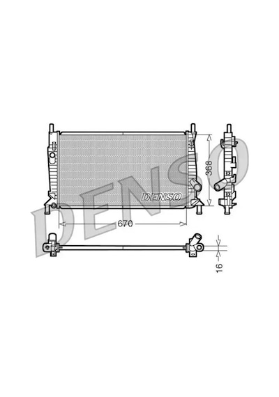 Denso Drm10075 Motor Radyatoru 1305492 1318177 1354177