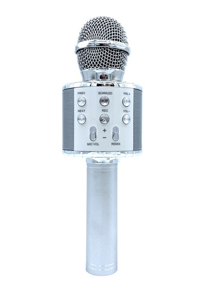 Mufunye Gümüş Karaoke Bluetooth Mikrofon,