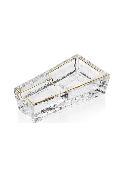Cigarloong Kristal Cam Puro Küllüğü Clear Gold Tekli