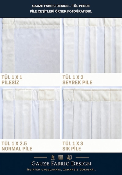 Gauze Fabric Design Lüks İpeksi Dokulu Simli Bambu Kırışmaz Ütü Gerektirmez Optik Beyaz 100 X 250 Sık Pile 1 X 3 Yüksek Kaliteli Tül Perde