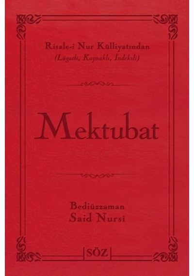 Mektubat (Büyük Boy - İki Renk) - Bediüzzaman Said-i Nursi - Söz Basım Yayın