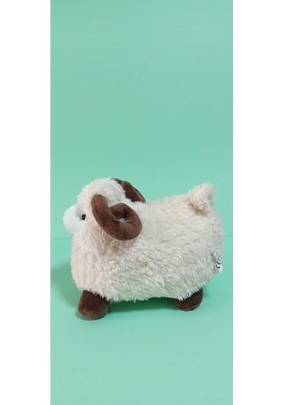 Peluş Kuzu 30 Cm Krem-kahverengi