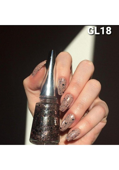 Flormar Glitter Yarı Transparan Parlak Bitişli Simli Oje GL42