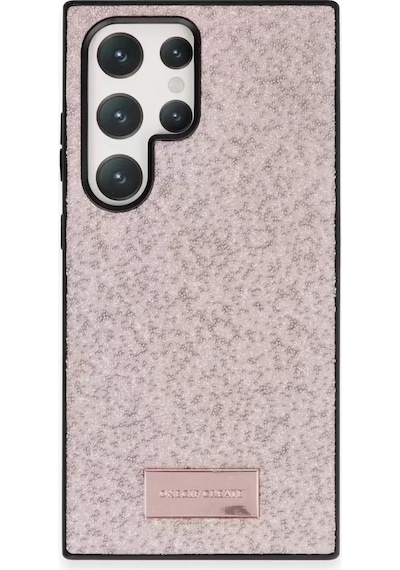 Onegif Samsung Uyumlu Galaxy S23 Ultra Bright Simli Kapak - Pembe/