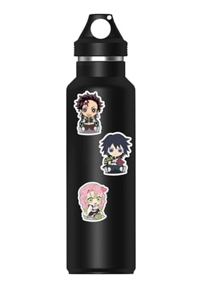 Çizim Ve Tasarım İçin Demon Slayer Karakterli Sticker Seti Abanoz