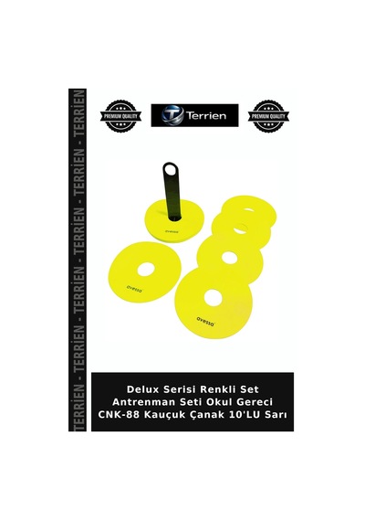 Premium Cnk-88 Kauçuk Çanak 10'lu Sarı Etkinlik Eşyası Fiziksel Araç Eğitimsiz Set