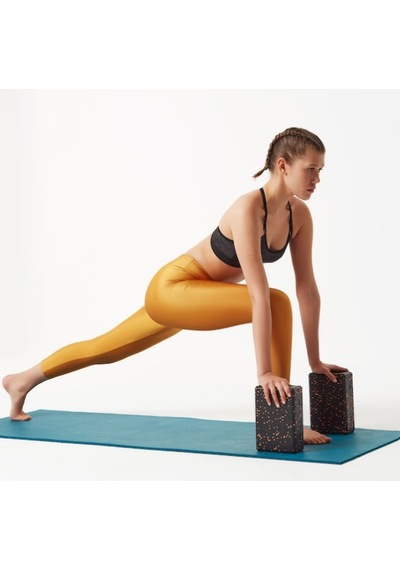 Actifoam Yoga Blok Yoga Köpüğü Yoga Block - Siyah-Pembe Çok Renkli