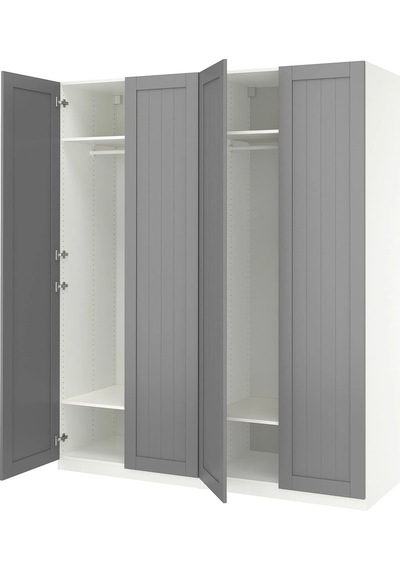 Ikea Beyaz Ferah Kapaklı Gardırop 200x60x236 Cm