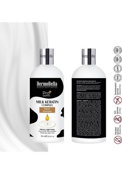 Dermobella Milk Keratin Complex Yoğun Nemlendirici Ve Besleyici Şampuan 300 ML