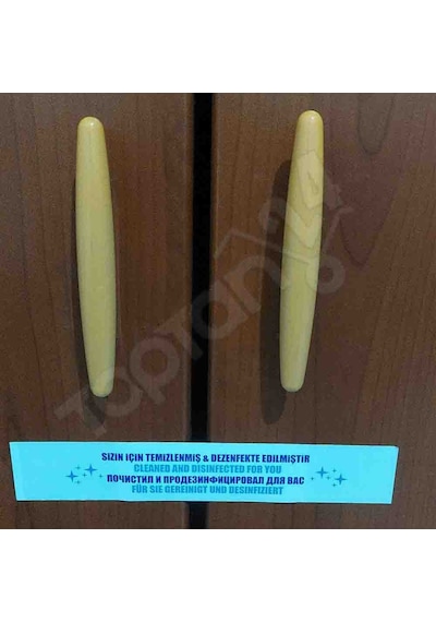 Otel Kapı Bandı Dezenfekte Edilmiştir Bandı Hijyen Kağıdı K-313