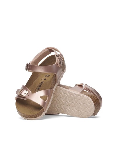 Birkenstock Rio Kids Bf Electric Metallic Kız Çocuk Sandalet 1029535 Pudra