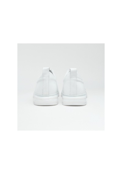 Derinet Günlük Hakiki Deri Erkek Sneaker Beyaz Beyaz