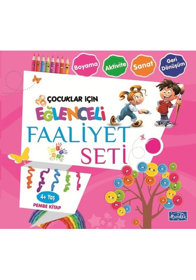 Eğlenceli Faaliyet Seti - Pembe - 4+ Yaş - Rxlu-601388