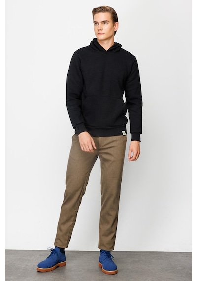 Igs İgs Erkek Siyah Standart Kapşonlu Sweatshirt Siyah