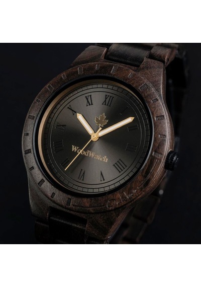 Woodwatch Ww-o-obs Oaklee Black Sandal Ahşap Erkek Kol Saati 47 Mm