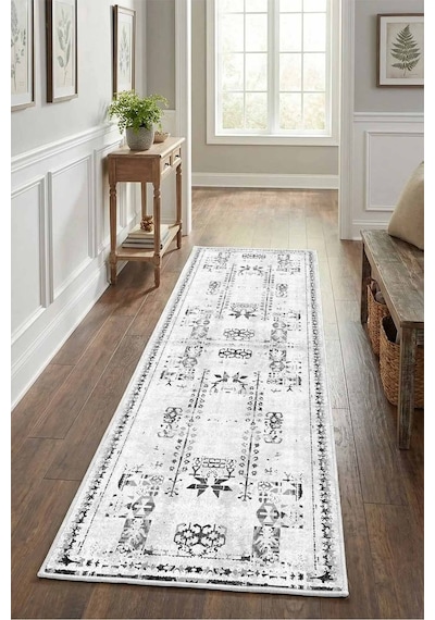 Yıkanabilir Yolluk 124 Gri