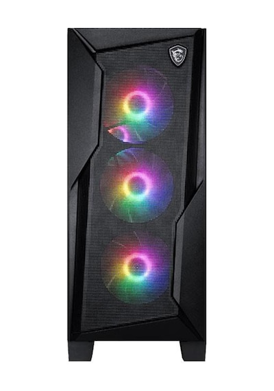 Msı Mag Forge 130a Aırflow Mid Tower Atx Gaming Case 120 Mm Auto Rgb Fan X4