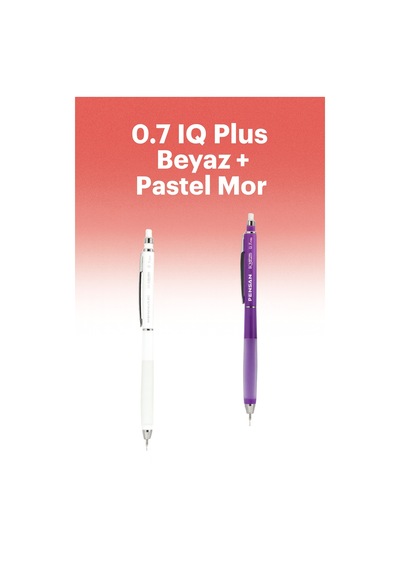My Iq Plus Versatil Kalem 0.7 Beyaz + Pastel Mor Mor