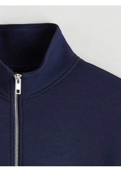 Lc Waikiki Lacivert Dik Yaka Erkek Fermuarlı Sweatshirt