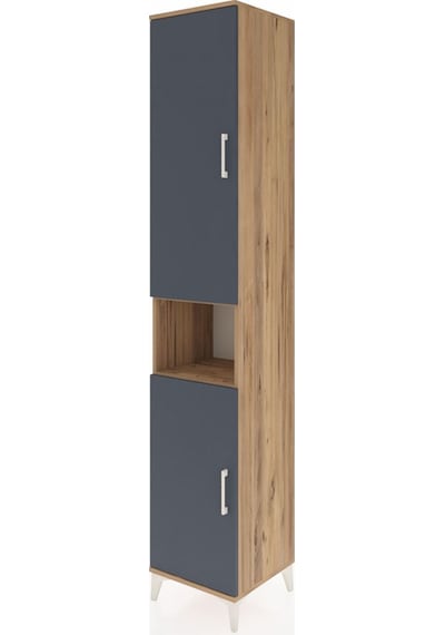 Hyperion Dolap 7 Raflı 2 Kapaklı 44x44x243 Çam-antrasit Çam Hyperion Dolap 7 Raflı 2 Kapaklı 44x44x243 Çam-antrasit Çam