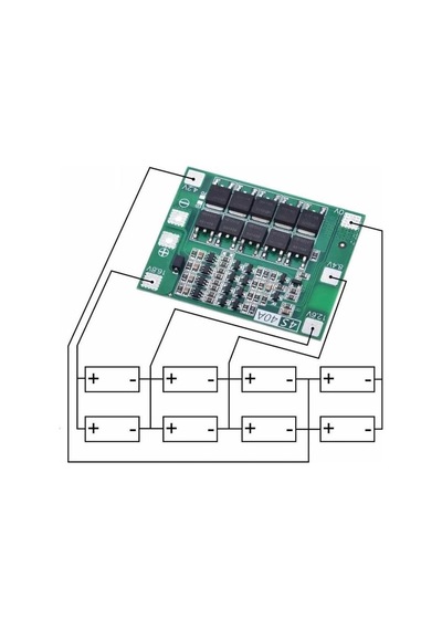 4s 40a Bms 18650 Pil Koruma Devresi Standart Versiyon