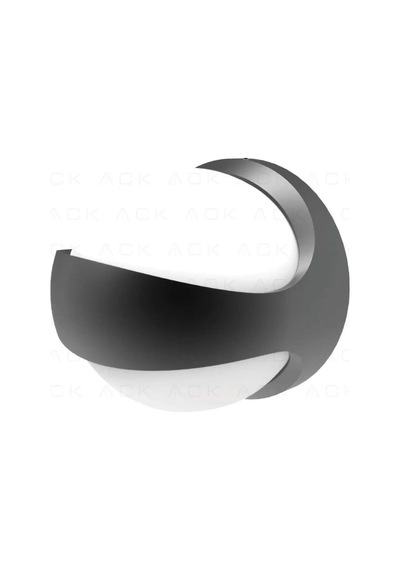 Ack 12w Norma-b Black 3000k Led Bahçe Apligi Ag40-01402