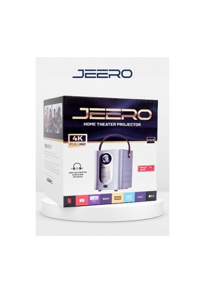 Jeero Hy6 4k Home Theater4k Projektör Hisilicon 325-quad-core A53-androıd