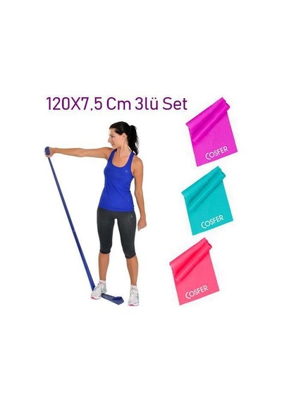 3 Lü Pilates Band Pilates Bandı Pilates Lastiği Pilates Bant 120 3 Lü Pilates Band Pilates Bandı Pilates Lastiği Pilates Bant 120