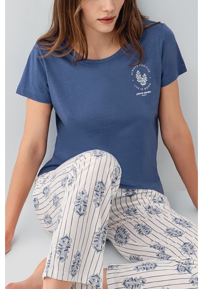 Pierre Cardin Kadın Lacivert Pijama Takım Pc9213-s-v1 Lacivert