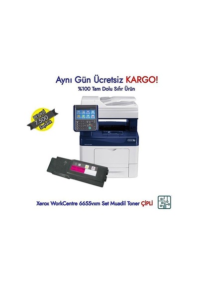 Xerox Workcentre 6655 Kırmızı Uyumlu Toner - 106R02753 N11.39490