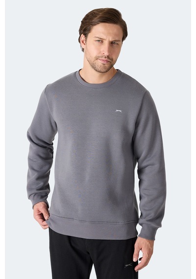 Slazenger Megar I Erkek Gri Sweatshirt Gri